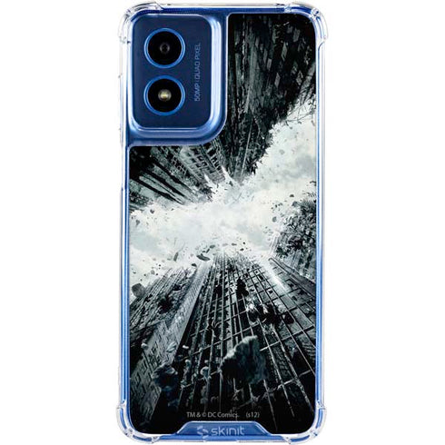 DC Comics Batman Dark Knight Rises Poster Moto G 5G (2024) Clear Case
